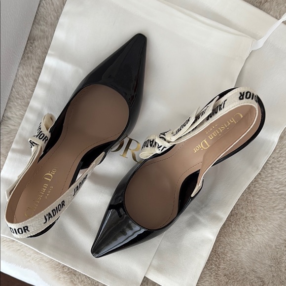 Dior Women's Black Slingback Heels - Picture 3 of 6